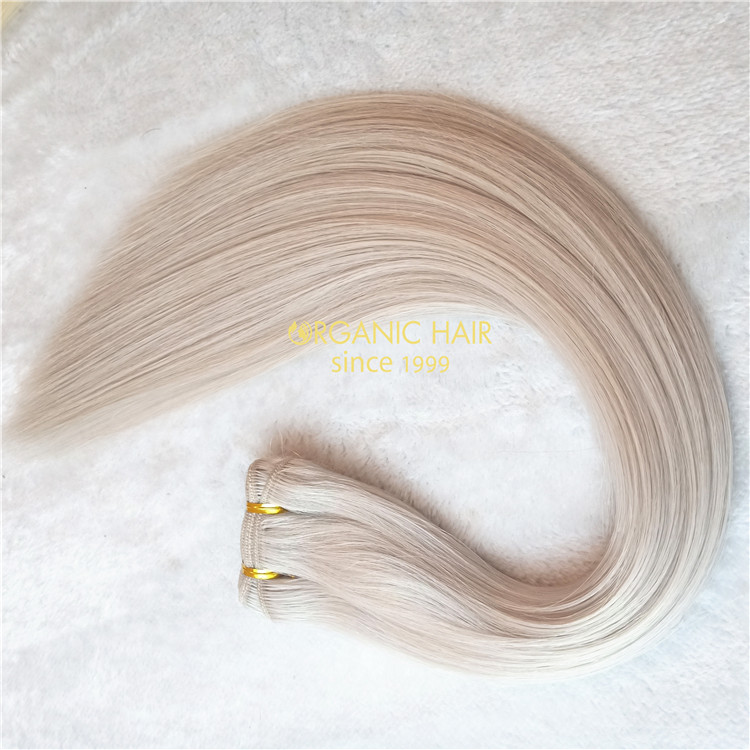 20inch #60A Double drawn hair weft extension with best quality A120